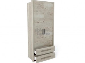 Мале Шкаф 2-х дверный с декоративным обкладом (SBK-Home)